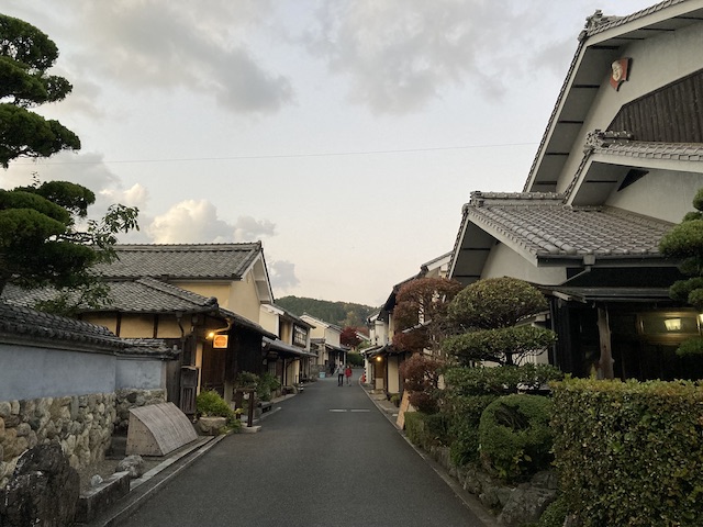 伝統的な日本家屋が残った街並み